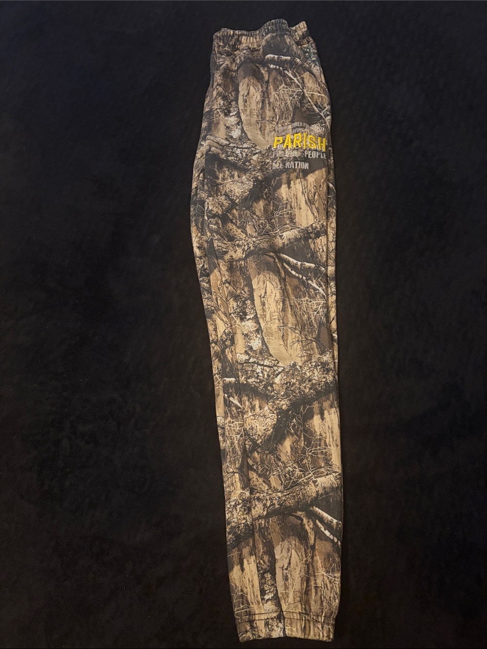 Aris Youth Camouflage Joggers - Brown, Black, Yellow Accent